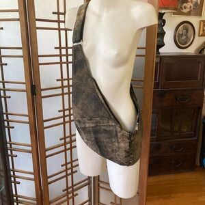 Sash Bag Brown Real Leather